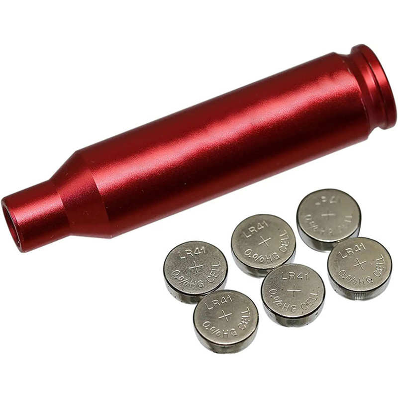 6.5 CREEDMOOR Bore Sight Laser Red Dot ตลับหมึก Laser bore Sighter พร้อมแบตเตอรี่ 2 ชุด