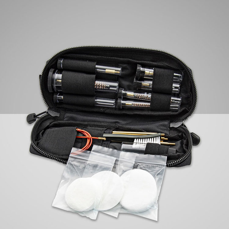 ชุดทำความสะอาดปืน Molle System สำหรับปืนไรเฟิล .177cal. และ .223cal พร้อมแท่งทำความสะอาด 5 อันและสายเคเบิลแบบยืดหยุ่น 1 เส้น