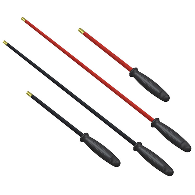 ที่จับพลาสติกก้านทำความสะอาดปืนเหล็ก Pvc หมุนเร็ว