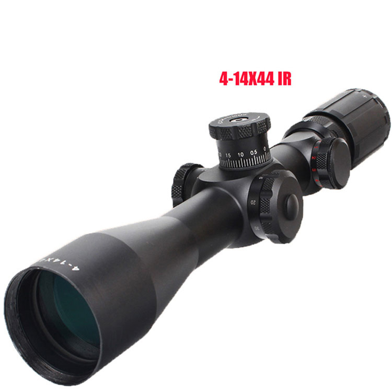 ยุทธวิธี 4-14x44 ขอบเขต Air ปืนยิงขอบเขตการล่าสัตว์ Riflescope การล่าสัตว์อุปกรณ์ปืนไรเฟิลขอบเขตยาว