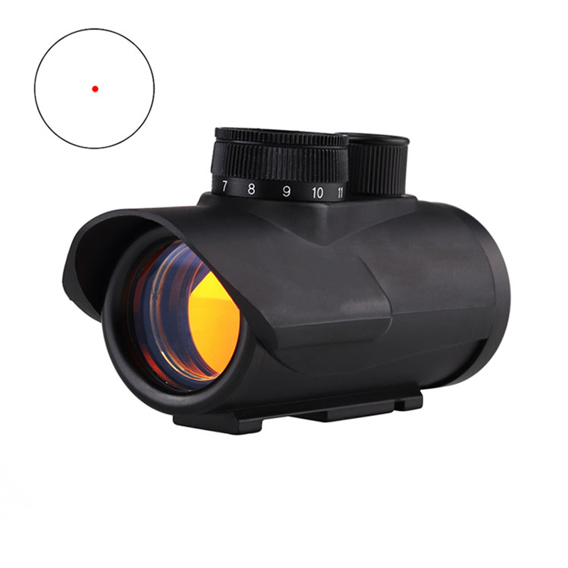 ยุทธวิธีการล่าสัตว์ 1x30 Red Dot Holographic Sight RGB Dot Sight 11/20 มม.Picatinny Weaver RAIL MOUNT